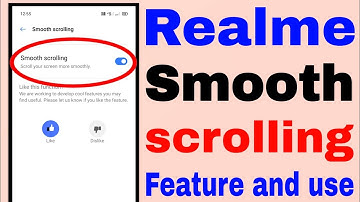 Smooth scrolling feature in realme ।। how to use smooth scrolling feature in realme phone