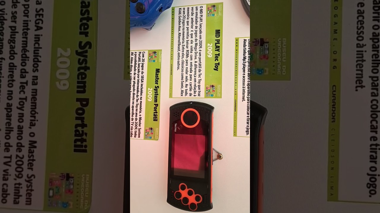 MD Play Tec Toy 2009, videogame portátil que rodava emulador de Mega Drive.