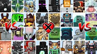 MINECRAFT MOB TOURNAMENT BUT THE MOBS CAN'T HEAL | Minecraft Mob Battle