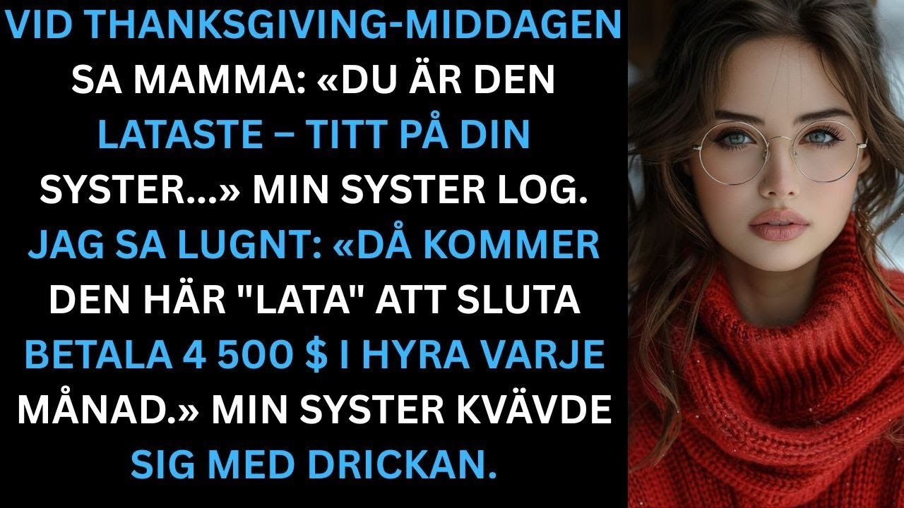 Min mamma höjde glaset, log mot sina gäster och sa: "Titta bara på din syster och lär dig något." Hela bordet nickade. Belle log långsamt, lyfte sitt glas som om hon redan vunnit något. Jag satt...