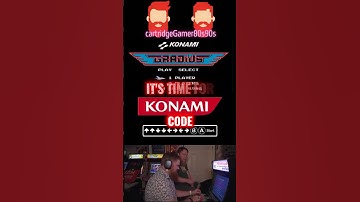 The VERY FIRST Konami Code #retrogaming #nes #gradius #konami #cheatcodes