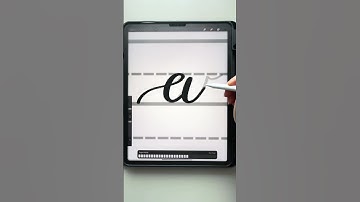 Different ways to letter a lowercase w (link in description!) #procreate #shorts #calligraphy