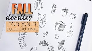 Easy Fall Doodles for Your Bullet Journal