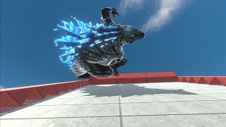 Active Ragdoll Godzilla Slide Down