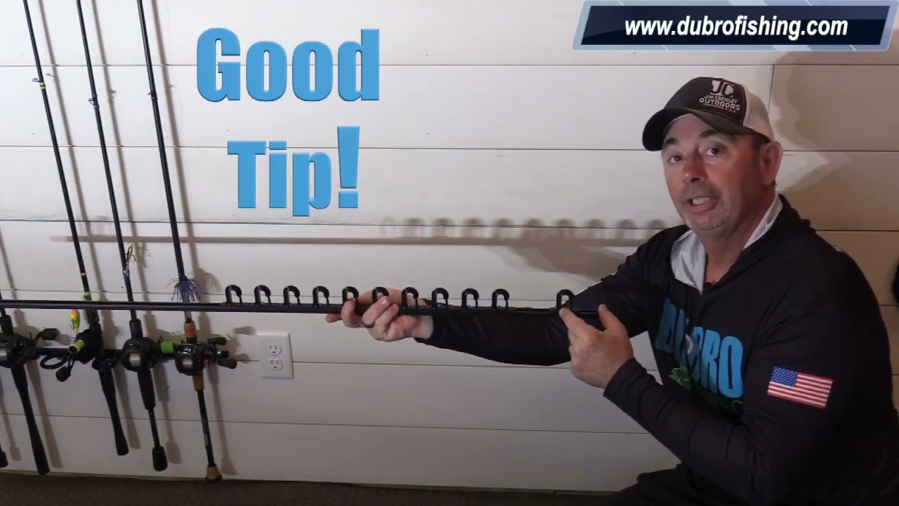 How to install the DUBRO Trac-A-Rod Fishing Rod Rack 
