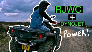 Rjwc dual mud exhaust Can-Am outlander 1000 by Hawk Riders 1,744 views 1 year ago 7 minutes, 12 seconds