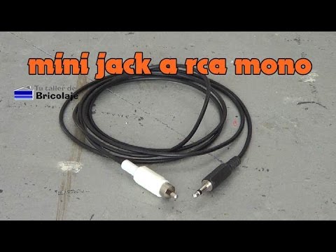 otro cera Esquivo Cómo hacer un cable mini jack a rca mono - YouTube