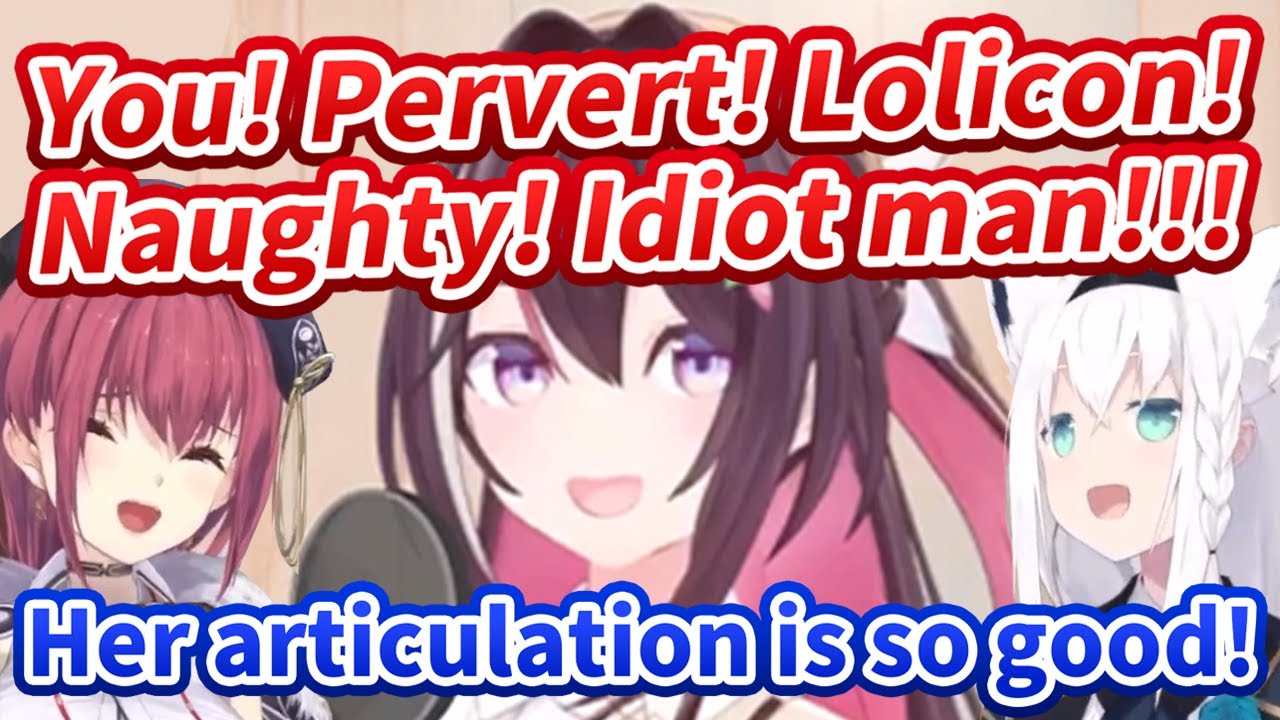 Marine and Fubuki laugh so hard at AZKi's High Speed Articulation [Hololive/Eng sub]