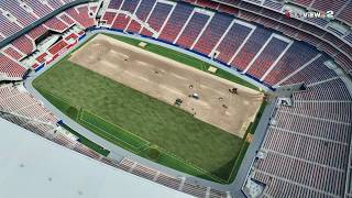 NEW GRASS FIELD GOING IN AT HIGHMARK STADIUM