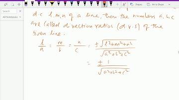 Analytical solid geometry : - ( Direction ratios of the line ) - 11.