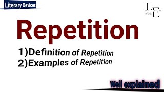 Repetition|Definition|Short&amp; Presice🔥#figureofspeech #literarydevices#repetition