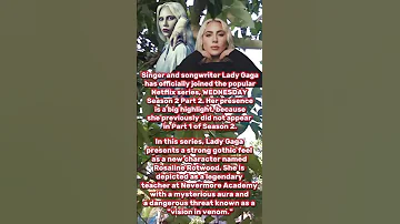 Lady Gaga As Rosaline Rotwood In Netflix S Wednesday 2 Series Remix Dj Housemusic Song 