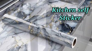 Waterproof Sticker For Kitchen And Home Self Adhesive Sticker//Self  Adhesive Glossy Marble Foil/RF
