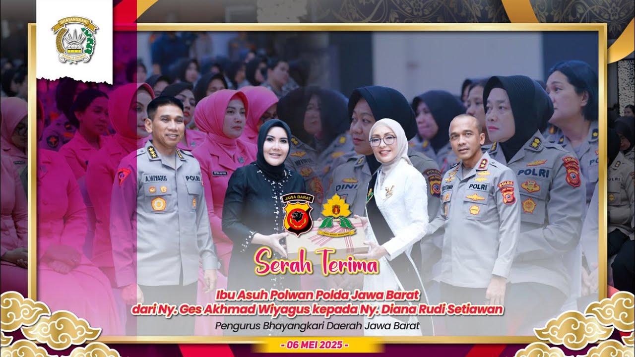 Serah Terima Jabatan Ibu Asuh Polwan Polda Jawa Barat