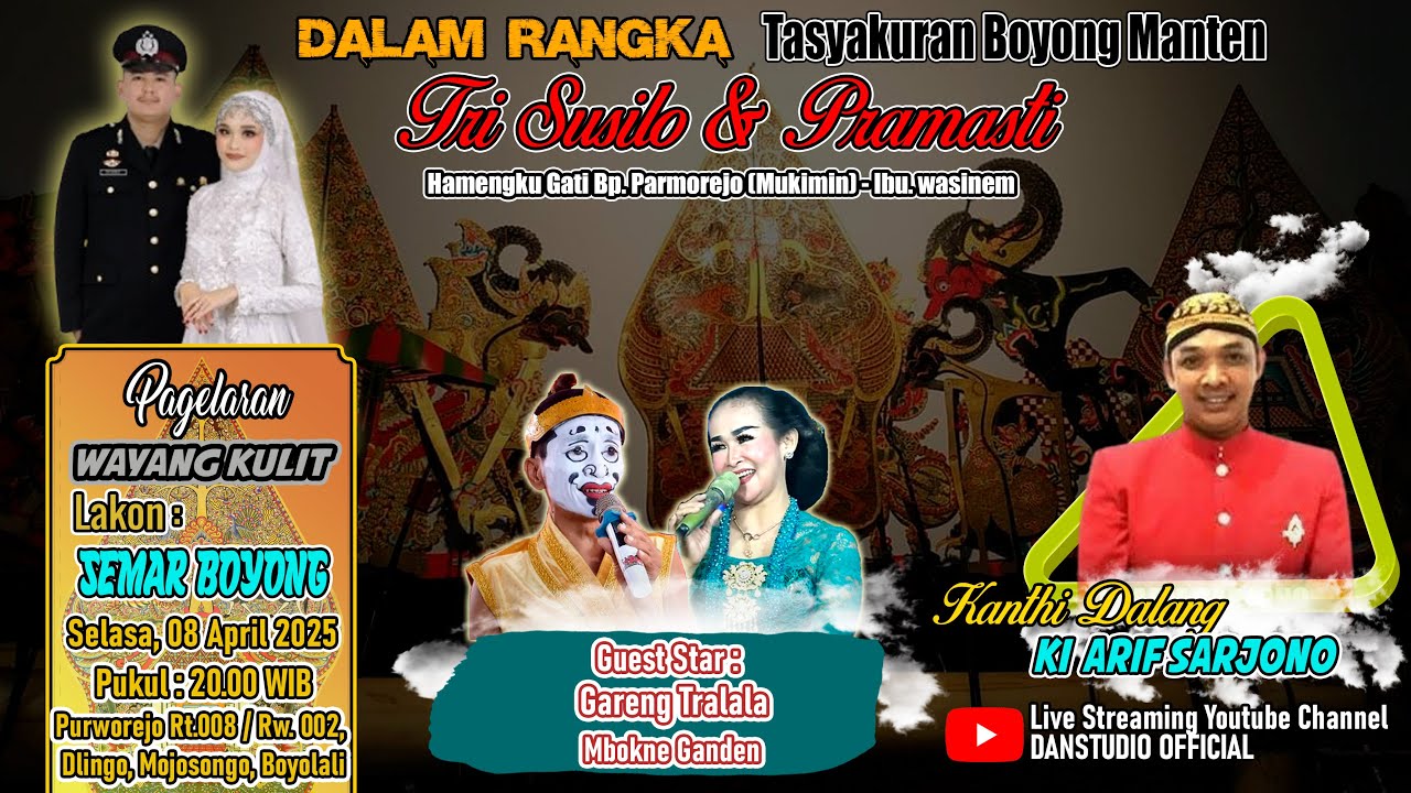 🔴Live Wayang Kulit KI ARIF SARJONO 