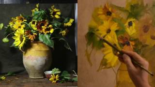 Painting the Sunflowers  with Elizabeth Robbins