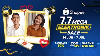Dengerin Mas Al & Andin Berbalas Pantun, Yuk! | Shopee 7.7 Mega Elektronik Sale (14 Jun - 7 Jul)
