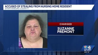 Virginia woman accused of stealing from South Carolina nursing home resident
