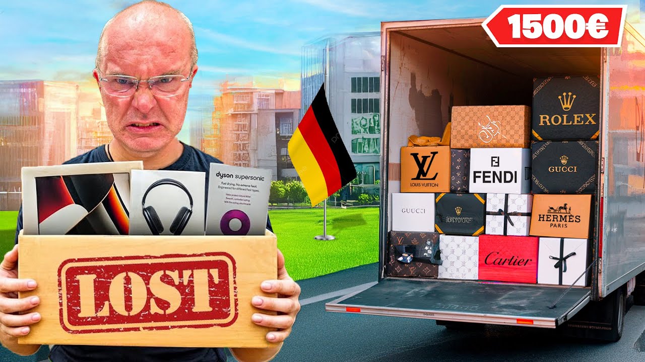 PAPÀ HO COMPRATO 1500 EURO di PACCHI SMARRITI in GERMANIA e HO TROVATO.. *UNBOXING*