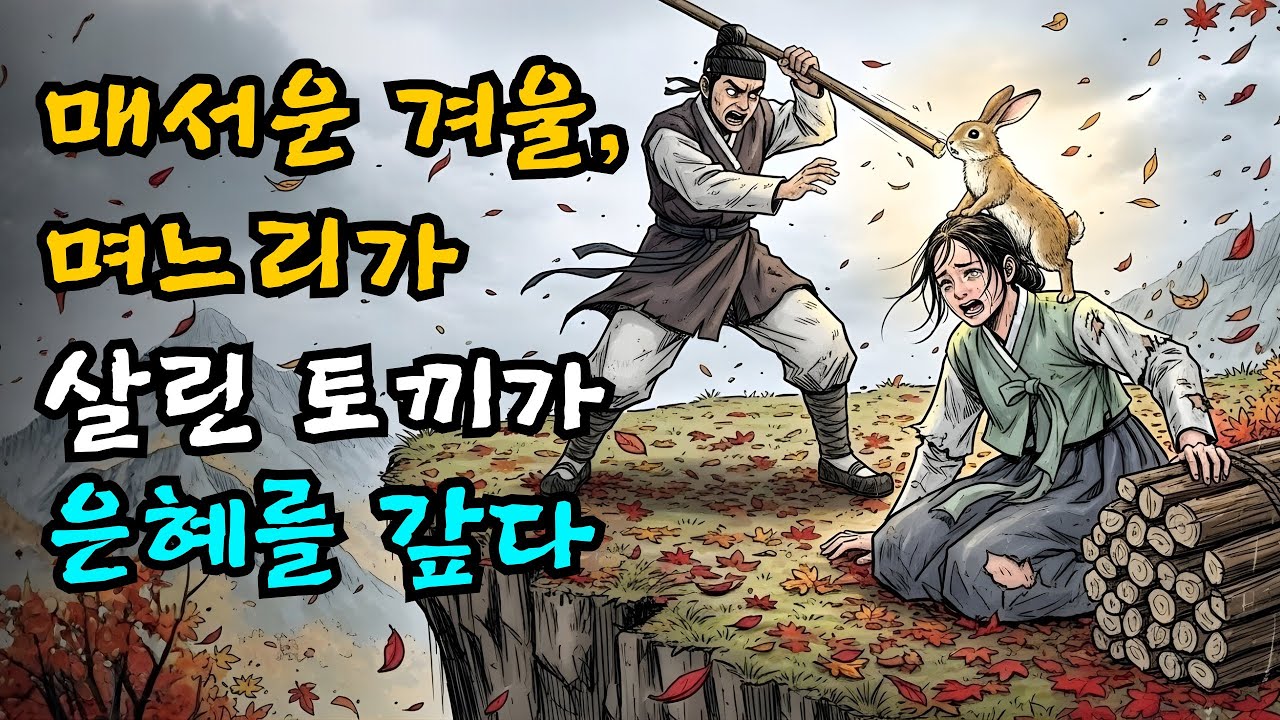 매서운 겨울, 며느리가 살린 토끼가 은혜를 갚다  | 야담 | 민담 | 설화 | 고전 | 옛날이야기 |야사