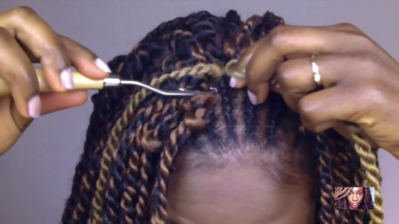 How To Do Crochet Twists With Marley Hair - YouTube