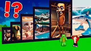 Jj And Mikey Found Portals Tung Tung Sahur Corcodilo Balerina Capuchino In Minecraft Maizen