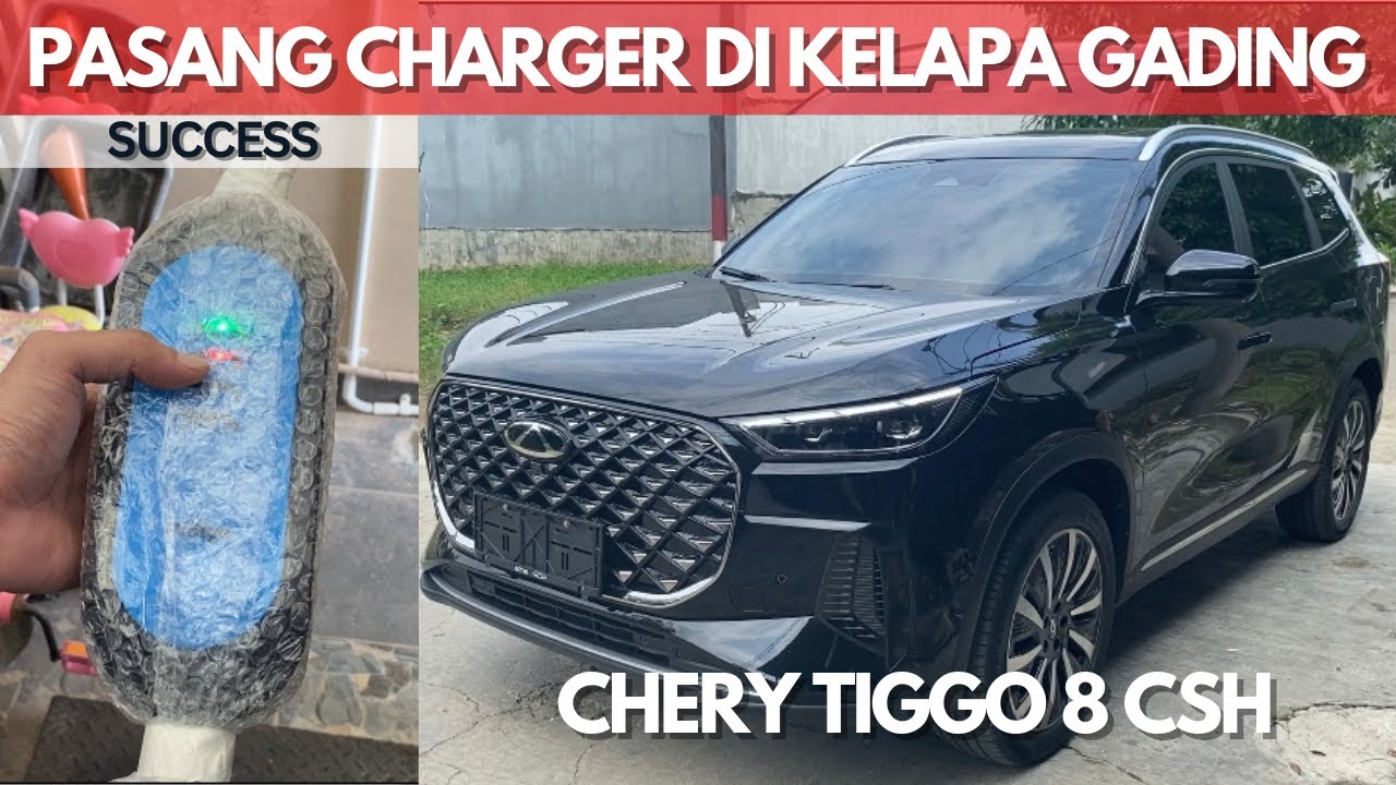 CHERY TIGGO 8 CSH PHEV 2025  | INSTALASI PORTABLE CHARGER  2,2 KW + GROUNDING TANAM
