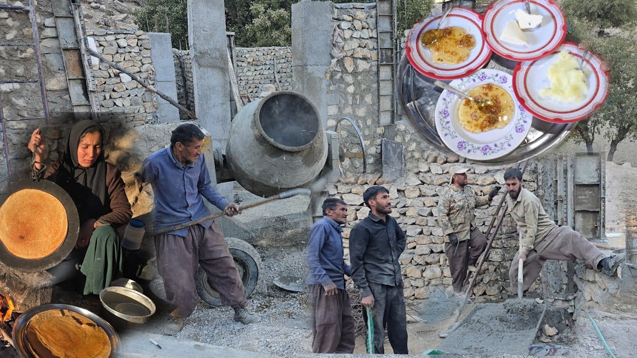 Cooperation Mohsen Nomadic Family with Mr. Ostad in Construction Rural House