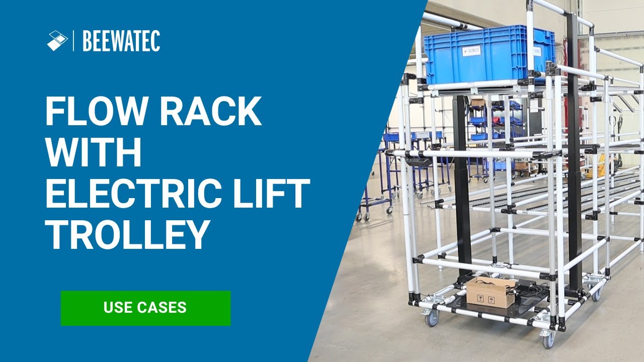 Flow rack with electric lift trolley – Ergonomic and efficient solution ...