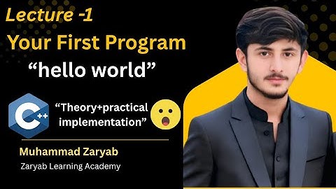 Lec-1,  First C++ Program | Print "Hello, World!" in C++ | Beginners Tutorial