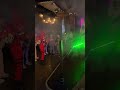 Лазерное шоу на детском празднике в стиле компьютерной игры Roblox
