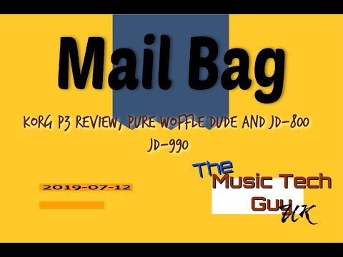 Korg P3, Pure Waffle Dude, Cables and JD-800 and JD-990 - YouTube