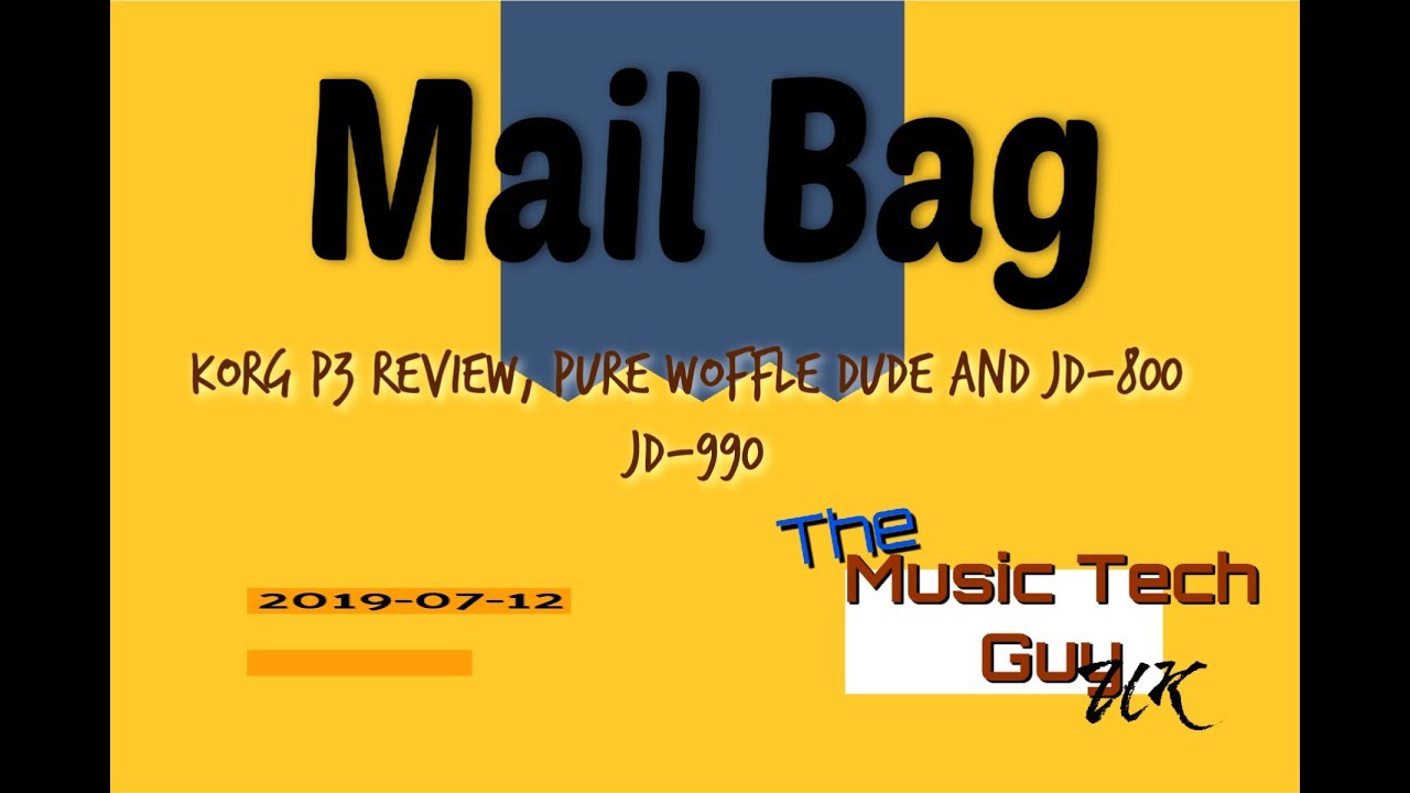 Korg P3, Pure Waffle Dude, Cables and JD-800 and JD-990 - YouTube
