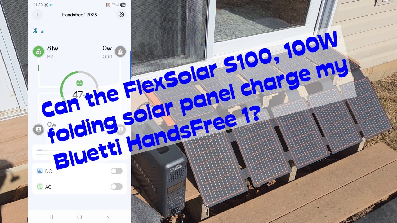 100W folding, portable solar panel, the FlexSolar S100 review