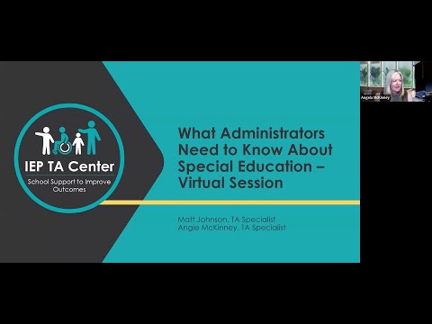 What Administrators Need to Know About Special Education - Virtual Session