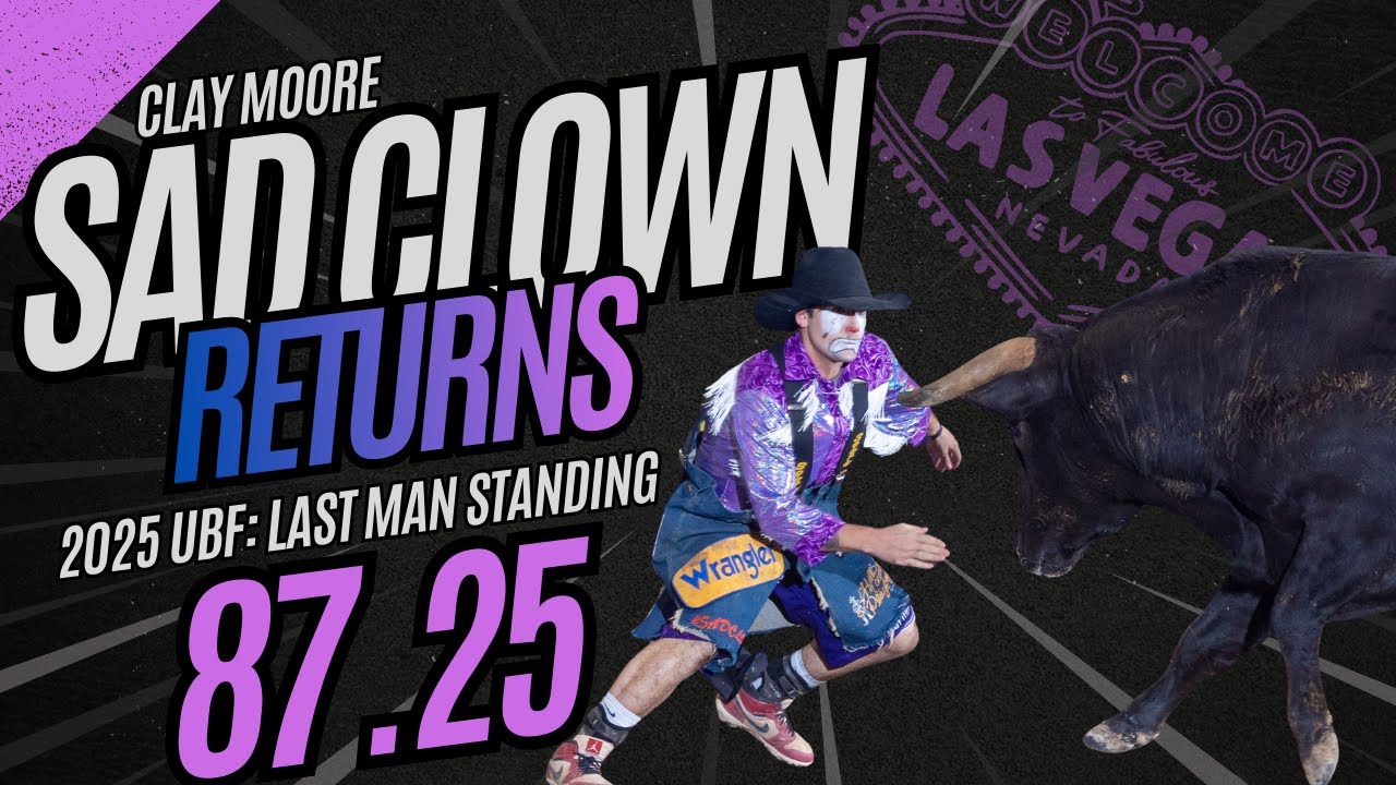 Клей «Грустный клоун» Мур | Бой быков с результатом 87,25 балла | UBF: Последний выживший 2025