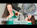 Hair growth vitamin in a tea herbal infusion recipe
