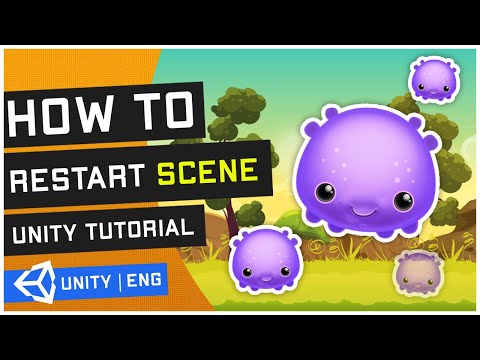 How To Make Unity Restart Scene Button Function Unity3D
