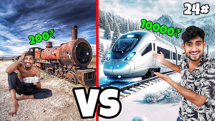 Surviving in low to high budget trains for 24 hours