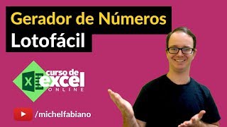 Como Gerar Números para Lotofácil no Excel