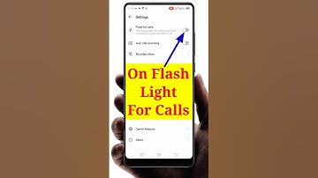 How to on flash light for calls | Flash on call | Call light flash | Incoming call flash #shorts
