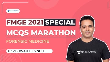FMGE 2021 | High Yield MCQs Marathon - Forensic Medicine | Dr Vishwajeet Singh