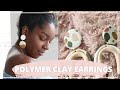 HOW I MADE POLYMER CLAY EARRINGS ⚒✨| DIY POLYMER CLAY EARRING 3 WAYS
