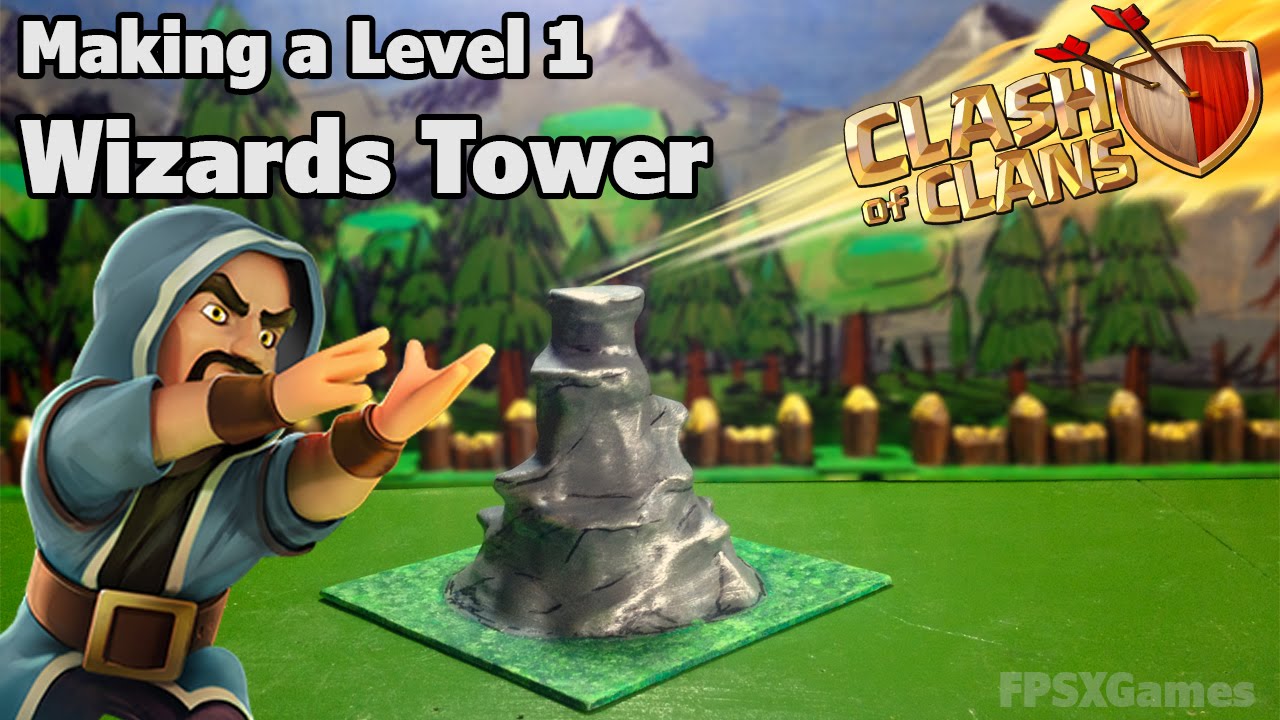 Making A Clash Of Clans Wizards Tower Youtube