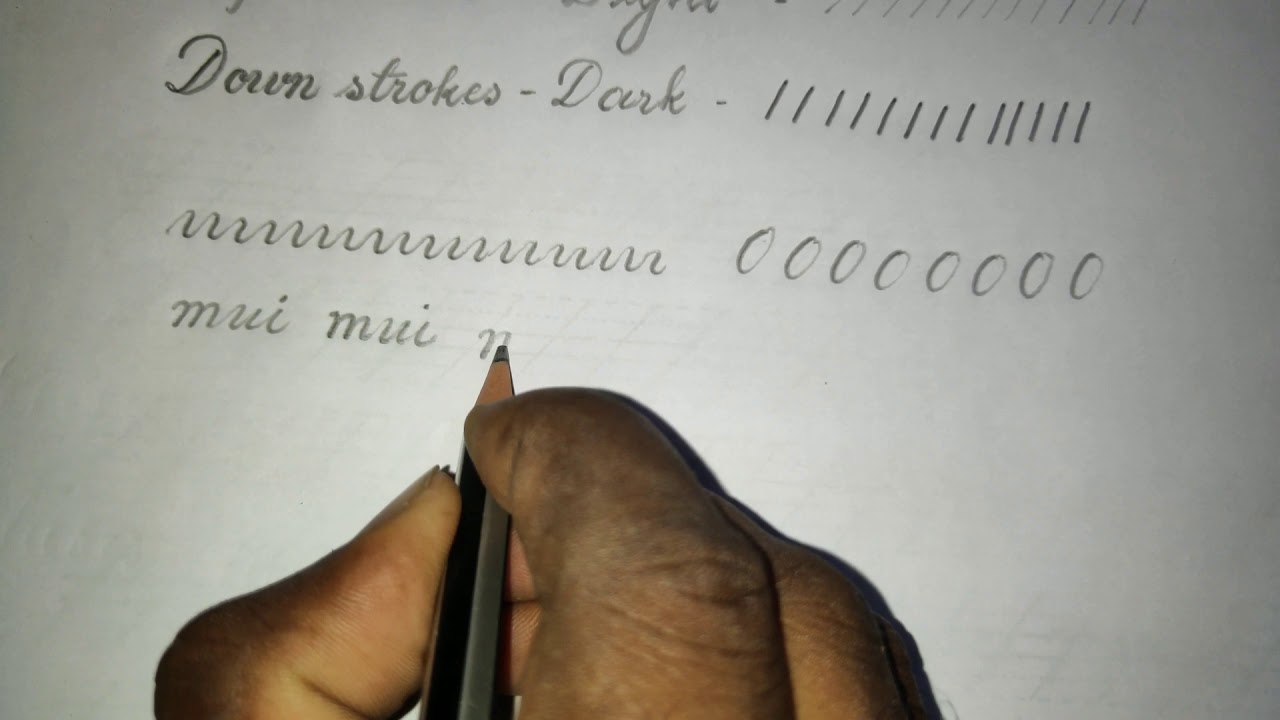 Pencil Calligraphy || improve your handwriting - YouTube