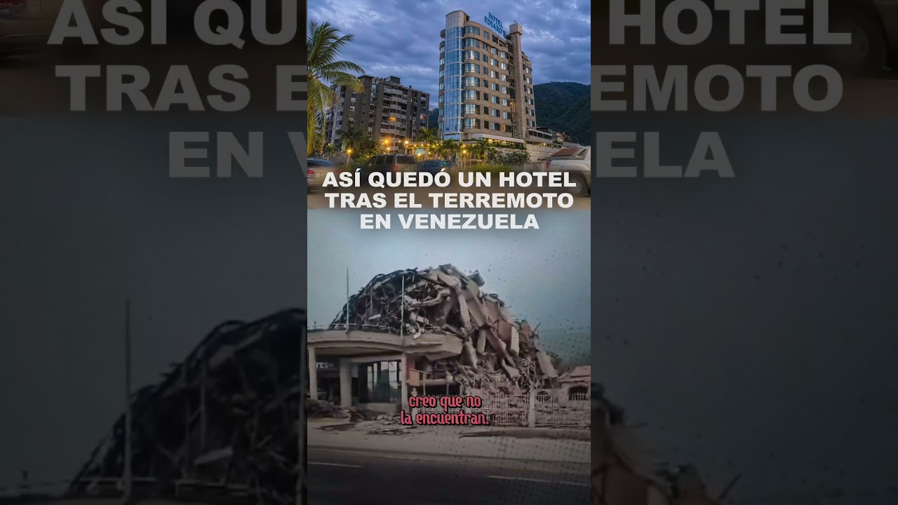 Así quedó el Hotel Eduard's, en La Guaira, uno de los edificios destruidos por el terremoto...