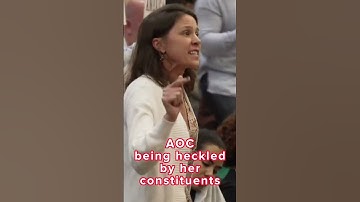 AOC Being Heckled By Her Constituents At Town Hall  #shorts
