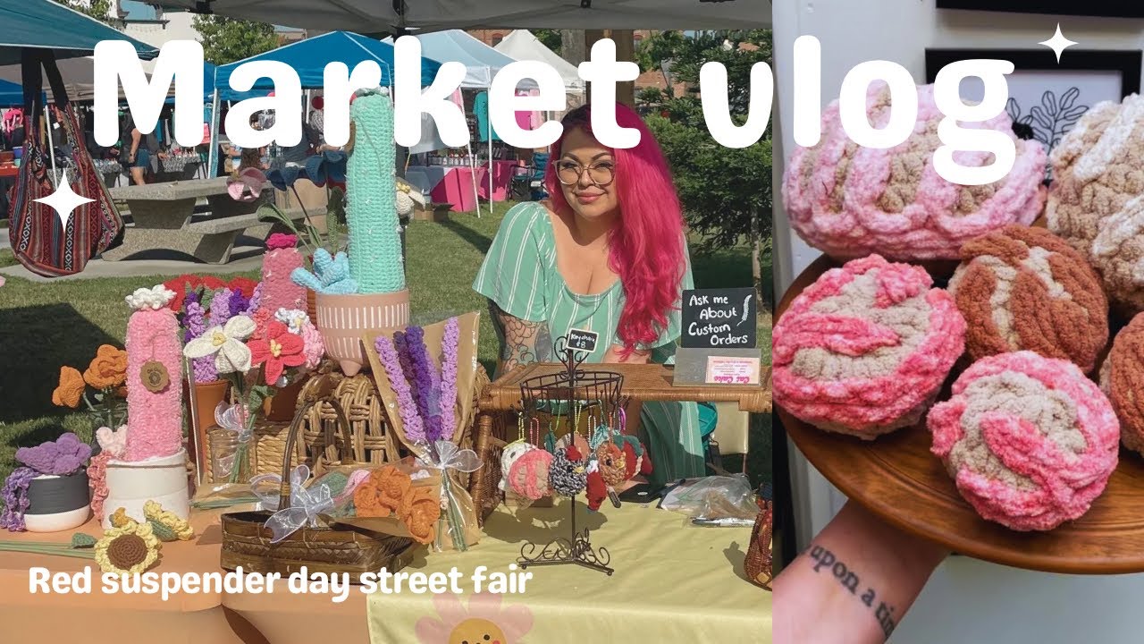 Crochet Market Vlog 🚂 Results & trains