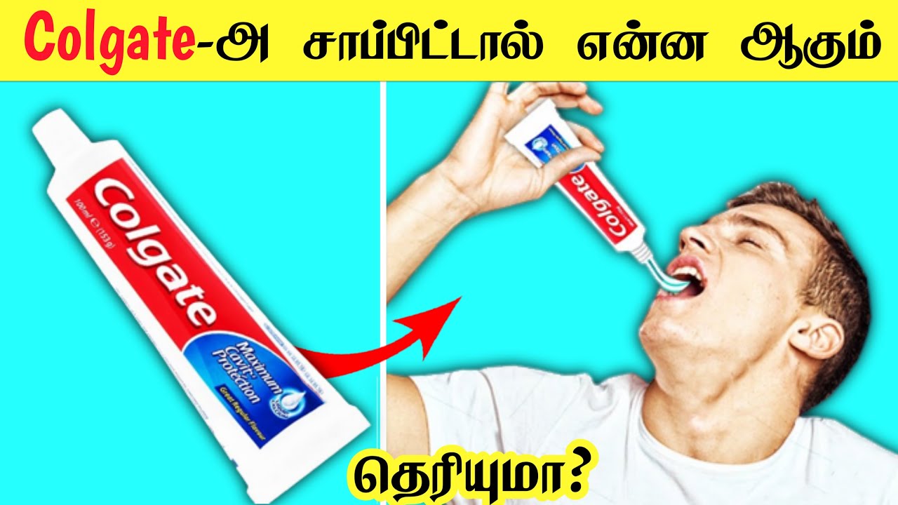 Colgate சாப்பிட்டால் என்னை ஆகும் தெரியுமா?_Interesting facts_facts in
