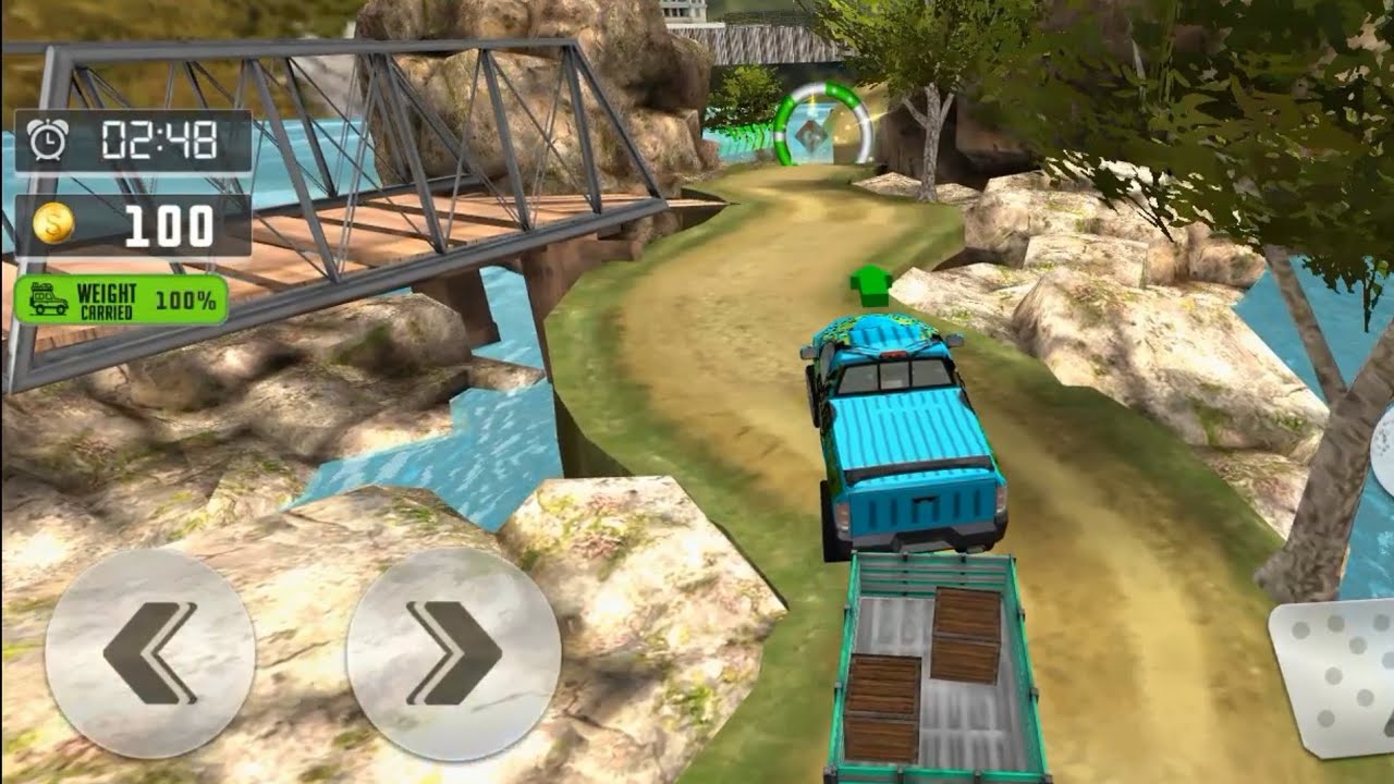 Offroad Jeep Driving parking video 